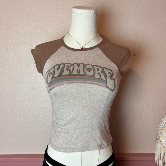 Garanimals Tops - y2k babytee xs brown gray garanimals youth size 5T fits xs women kidcore